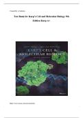 Test Bank for Karp&rsquo;s Cell and Molecular Biology 9th  Edition Karp A&plus; 