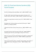 EXSC 221 Final Exam Review Questions With Correct Answers&period;