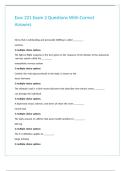 Exsc 221 Exam 2 Questions With Correct Answers