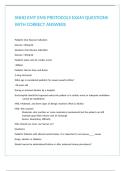 SNHD EMT EMS PROTOCOLS EXAM QUESTIONS WITH CORRECT ANSWERS