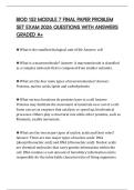 BIOD 152 MODULE 7 FINAL PAPER PROBLEM SET EXAM 2026 QUESTIONS WITH ANSWERS GRADED A&plus;