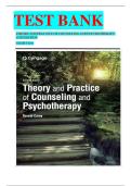Test Bank &ndash; Theory and Practice of Counseling and Psychotherapy &lpar;11th Edition&comma; Gerald Corey&rpar; &vert; Complete Exam Questions & Verified Answers