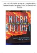 Test Bank &ndash; Microbiology&colon; An Evolving Science &lpar;3rd Edition&comma; Slonczewski & Foster&rpar; &vert; Complete Exam Questions & Verified Answers