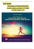 Full TEST BANK &mdash; Foundations of Physical Education&comma; Exercise Science & Sport&comma; 21st Edition by Walton-Fisette & Wuest &vert; Chapters 1&ndash;15 &vert; Verified Questions & Answers
