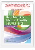 TEST BANK FOR PSYCHIATRIC-MENTAL HEALTH  NURSING 8TH EDITION BY VIDEBECK FULL  TESTBANK ALL CHAPTERS INCLUDED&vert;&vert; LATEST  AND COMPLETE UPDATE 2025 WITH VERIFIED  SOLUTIONS&vert;&vert; GRADED A&plus; 