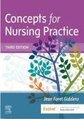 Test Bank For Concepts for Nursing Practice 3rd Edition By Jean Foret Giddens &vert; &vert; 9780323581936 &vert; Chapter 1-57 &vert; Complete Questions And Answers A&plus;