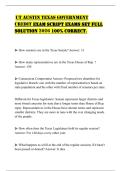 UT AUSTIN TEXAS GOVERNMENT CREDIT EXAM SCRIPT EXAMS SET FULL SOLUTION 2026 100&percnt; CORRECT&period;