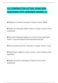 VA CONTRACTOR ACTUAL EXAM 2026 QUESTIONS WITH ANSWERS GRADED A&plus;