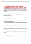 C-201 Electrical Systems 1 SACA Certification with Correct Answers 