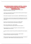 C202 MANAGING HUMAN CAPITAL &lpar;UXC2&rpar;QUESTIONS WITH CORRECT ANSWERS