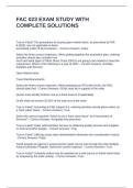 FAC 023 EXAM STUDY WITH COMPLETE SOLUTIONS