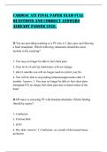 CARDIAC ATI FINAL PAPER EXAM FULL QUESTIONS AND CORRECT ANSWERS ALREADY PASSED 2026&period;