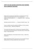 OPMT 303 ODU QUIZZES QUESTIONS AND ANSWERS WITH COMPLETE SOLUTION&period;