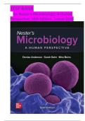 TesT Bank for nesTer&rsquo;s Microbiology&colon; A Human Perspective 10th Edition Author&colon; Denise Anderson&comma; Sarah Salm&comma; Deborah Allen &vert;All Chapters &comma; 100&percnt; Complete Solution &vert;Guide A&plus; Latest Version