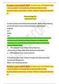 Portage LearningNUR MISC ATI pharm quiz 1&period;ATI pharm quiz  1 Q & As BEST ATI EXAM SOLUTION SATISFACTION  GUARANTEED SUCCESS LATEST UPDATE 2022&sol;2023 RATED  A&plus;