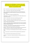 IAHCSMM CIS Certification&colon; Common Instrument Processing Exam with All Correct & 100&percnt; Verified Answers&vert; Guaranteed to Pass