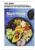 TEST BANK For Nutrition&colon; Concepts and Controversies&comma; 5th Edition by Sizer & Whitney&vert;&vert;ISBN&colon; 9780176892869 &vert;&vert; All Chapters 1-15 &comma;Verified Latest Edition &comma; Complete A&plus; GUIDE