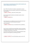 BIOL 212 EXAM 1 & 2 QUESTIONS WITH DETAILED VERIFIED ANSWERS &lpar;100&percnt;  CORRECT ANSWERS&rpar; &sol;ALREADY GRADED A&plus; 