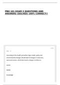 PBH 101 EXAM 3 QUESTIONS AND ANSWERS &lpar;SOLVED&rpar; 100&percnt; CORRECT&excl;&excl;