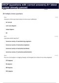 OECP &lpar;questions with correct answers&rpar; A&plus; latest update already passed