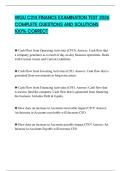 WGU C214 FINANCE EXAMINATION TEST 2026 COMPLETE QUESTIONS AND SOLUTIONS 100&percnt; CORRECT