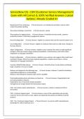 ServiceNow CIS - CSM &lpar;Customer Service Management&rpar; Exam with All Correct & 100&percnt; Verified Answers &vert;Latest Update&vert; Already Graded A&plus;