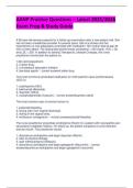 AANP Practice Questions &ndash; Latest 2025&sol;2026  Exam Prep & Study Guide