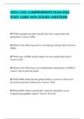 WGU C425 COMPREHENSIVE EXAM 2026 STUDY GUIDE WITH SOLVED QUESTIONS