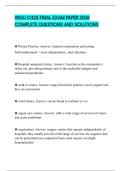 WGU C425 FINAL EXAM PAPER 2026 COMPLETE QUESTIONS AND SOLUTIONS