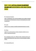 WGU C483 ACTUAL EXAM EXAMPREP EXAMS SET QUESTIONS AND SOLUTIONS 2026&period;