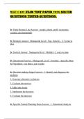 WGU C483 EXAM TEST PAPER 2026 SOLVED QUESTIONS TESTED QUESTIONS&period;