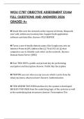 WGU C787 OBJECTIVE ASSESSMENT EXAM FULL QUESTIONS AND ANSWERS 2026 GRADED A&plus;
