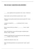 PBH 429 QUIZ 7 QUESTIONS AND ANSWERS&excl;&excl;