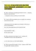 WGU D184 EVALUATION QUIZ SOLUTION BANK FORESIGHT ASSESSMENT 2026 PASS CONFIRMED&period;