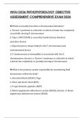 WGU D236 PATHOPHYSIOLOGY OBJECTIVE ASSESSMENT COMPREHENSIVE EXAM 2026