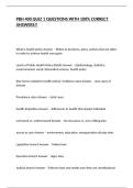 PBH 400 QUIZ 1 QUESTIONS WITH 100&percnt; CORRECT ANSWERS&excl;&excl;