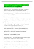Accounting 2036 Chapter 6 Questions and Answers 2026 Updated&period;