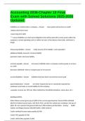 Accounting 2036-Chapter 10 Final Exam with Solved Solutions 2025-2026 Updated&period;