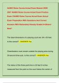 IAABO Rules Course Actual Exam Newest 2026&sol;  2027 &sol;IAABO Rules Course Actual Exam Practice  Exam &sol;&sol;IAABO Rules Course Actual Exam Actual  Exam Preparation With Questions And Correct  Answers With Rationales&vert; Already Graded A&plus;&vert;Brand  New&excl;&excl;