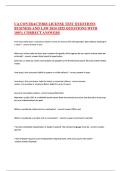 CA CONTRACTORS LICENSE TEST QUESTIONS  WITH 100&percnt;- CORRECT ANSWERS