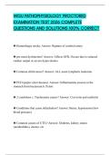 WGU PATHOPHYSIOLOGY PROCTORED EXAMINATION TEST 2026 COMPLETE QUESTIONS AND SOLUTIONS 100&percnt; CORRECT