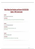 Bailey Bridge Exam Questions and Answers &vert;Fall 2025&sol;2026  Update &vert; 100&percnt; Correct Latest
