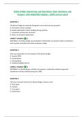 Bailey Bridge Engineering and Operations Exam Questions and  Answers &vert;Fall 2026&sol;2027 Update &vert; 100&percnt; Correct Latest 