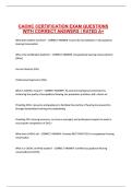 CAOHC CERTIFICATION EXAM QUESTIONS WITH CORRECT ANSWERS RATED A&plus;&period;