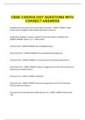 CBSE CARDIOLOGY QUESTIONS WITH CORRECT ANSWERS&period;