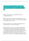 WILLOW IP ADMIN RX305 ACTUAL EXAM 2026 QUESTIONS WITH ANSWERS GRADED A&plus;