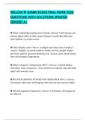 WILLOW IP ADMIN RX305 FINAL PAPER 2026 QUESTIONS WITH SOLUTIONS UPDATED GRADED A&plus;