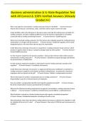 Business administration & IL-State Regulation Test with All Correct & 100&percnt; Verified Answers &lpar;Already Graded A&plus;&rpar;