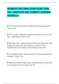 WORKDAY PRO FINAL EXAM SCRIPT 2026 FULL QUESTIONS AND CORRECT ANSWERS GRADED A&plus;
