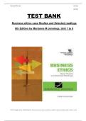 Test Bank &ndash; Business Ethics&colon; Case Studies and Selected Readings&comma; 8th Edition by Marianne M&period; Jennings &vert; Complete Units 1&ndash;9